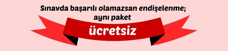 Biz kendimize güveniyoruz. Başaramazsan, aynı paketi ikinci kez ücretsiz veriyoruz.